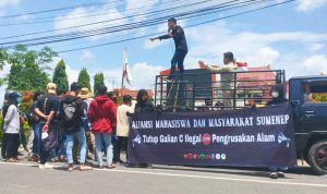 Galian C Ilegal Bikin Mahasiswa Ngamuk, Geruduk Pemkab Sumenep