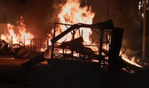 Gudang Meubel Milik Marsito Terbakar
