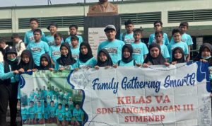 Kocak, Siswa Kelas 5 SDN Pangarangan Sumenep Buat Reportase Berdarmawisata Bareng Guru dan Ortunya