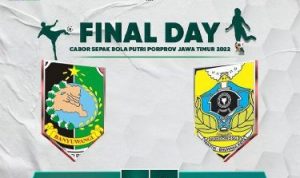 Sepak Bola Putri Banyuwangi Raih Medali Emas di Porprov VII Jatim 2022