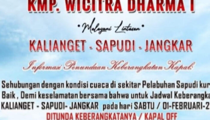 Calon Penumpang Kecewa Pelayanan Operator Kapal Rute Kalianget Sapudi Jangkar