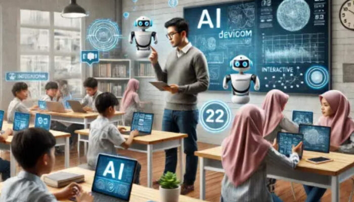 Para Siswa Bimbel ke Chat AI