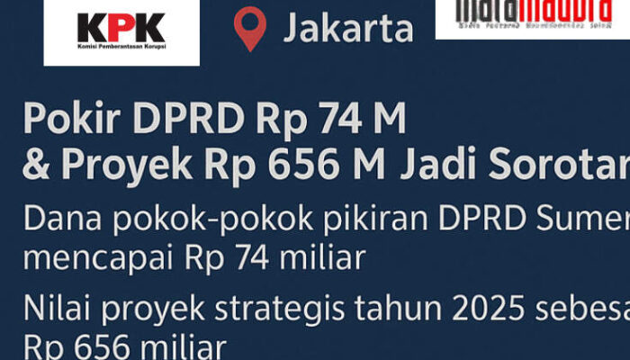 Pokir DPRD Rp 74 M dan Poyek Sumenep Jadi Atensi KPK