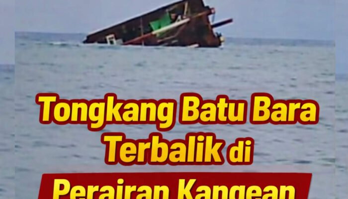 Tongkang Batu Bara Terbalik di Perairan Kangean, Ini Kronologinya