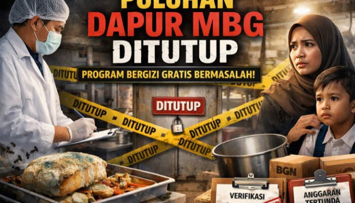 Puluhan Dapur MBG Ditutup, Ini Daftarnya 