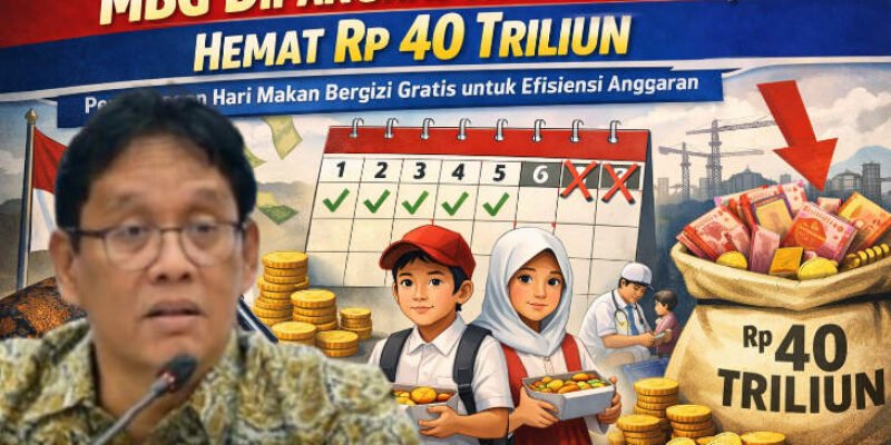 Efisiensi Anggaran MBG: Frekuensi Dikurangi Jadi 5 Hari, Negara Berpotensi Hemat Rp 40 Triliun