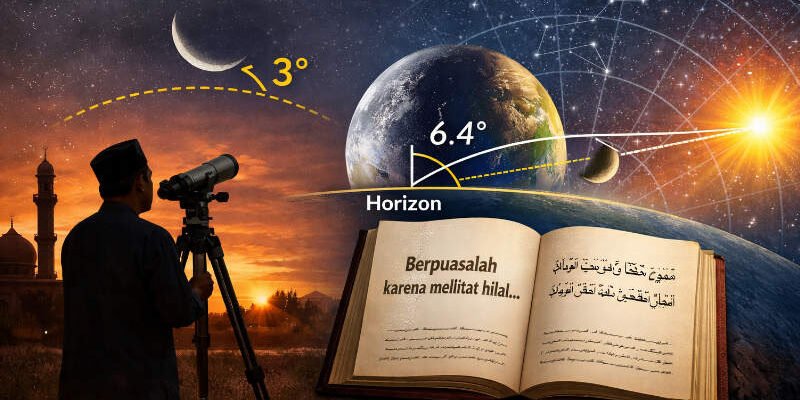 Mengapa Hilal Harus 3 Derajat untuk 1 Syawal? Ini Penjelasan Fikih dan Astronomi