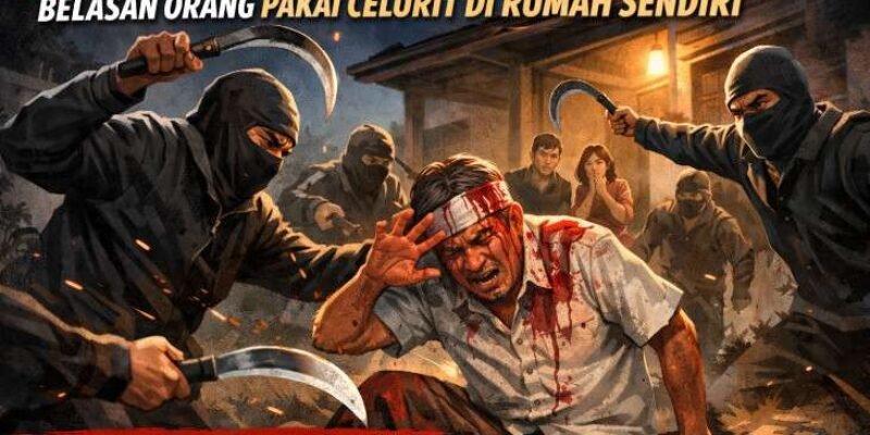 Viral! Kades di Lumajang Dikeroyok Belasan Orang Pakai Celurit di Rumah Sendiri, Ini Kronologi Lengkapnya