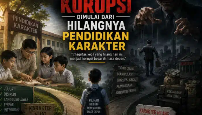 Korupsi Dimulai Dari Hilangnya Pendidikan Karakter