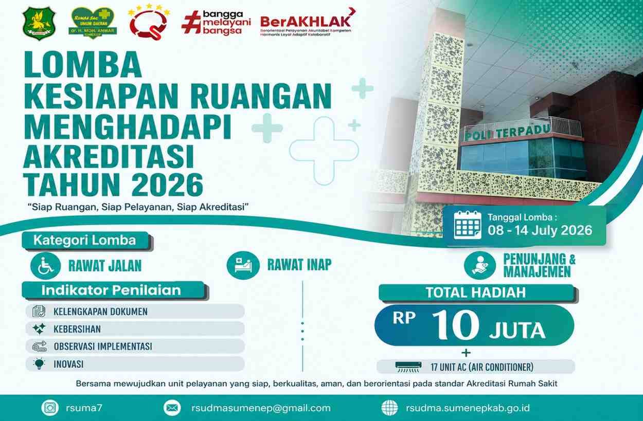 Sambut Akreditasi 2026, RSUD dr. Moh. Anwar Gelar Lomba Kesiapan Ruangan