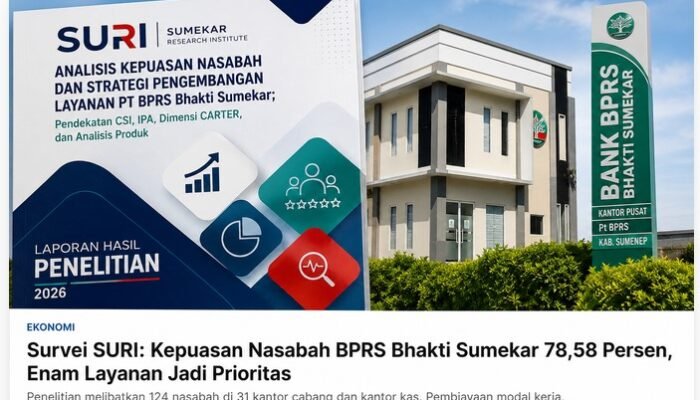 Survei SURI: Kepuasan Nasabah BPRS Bhakti Sumekar 78,58 Persen, Enam Layanan Jadi Prioritas