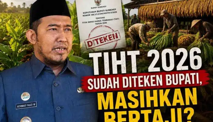 TIHT Sudah Diteken Bupati Sumenep, Berapa Harga Tembakau Yang Diterima Petani?
