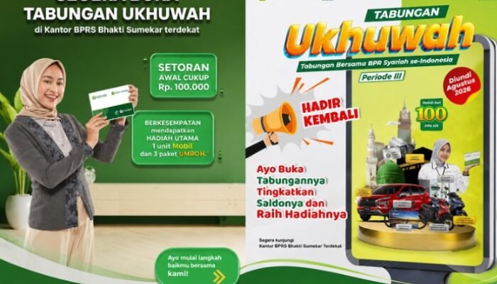 Dari Setoran Rp 100 Ribu, Tabungan Ukhuwah BPRS Bhakti Sumekar Jadi Produk Unggulan