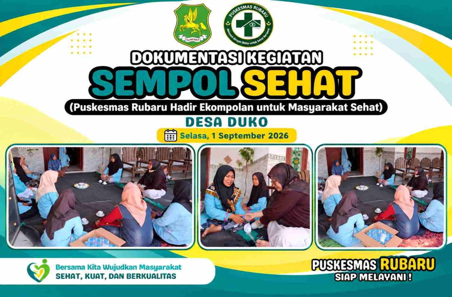 Cegah Hipertensi dan Diabetes, Puskesmas Rubaru Jemput Bola Layani Warga Desa Duko
