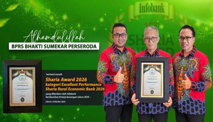 BPRS Bhakti Sumekar Raih Sharia Award 2026, Perkuat Kinerja dan Pembiayaan UMKM