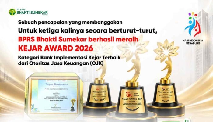 Raih KEJAR Award Tiga Tahun Berturut-turut, BPRS Bhakti Sumekar Perkuat Gerakan Menabung Pelajar