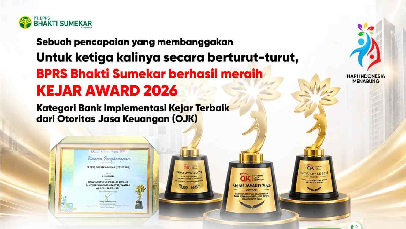 Raih KEJAR Award Tiga Tahun Berturut-turut, BPRS Bhakti Sumekar Perkuat Gerakan Menabung Pelajar
